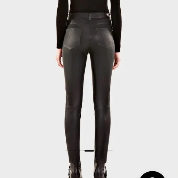 Rudsak MERCEDES WOMEN'S LEATHER PANTS Black - Picture 3 of 10